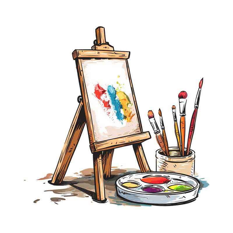 لوازم نقاشی و رنگ آمیزی